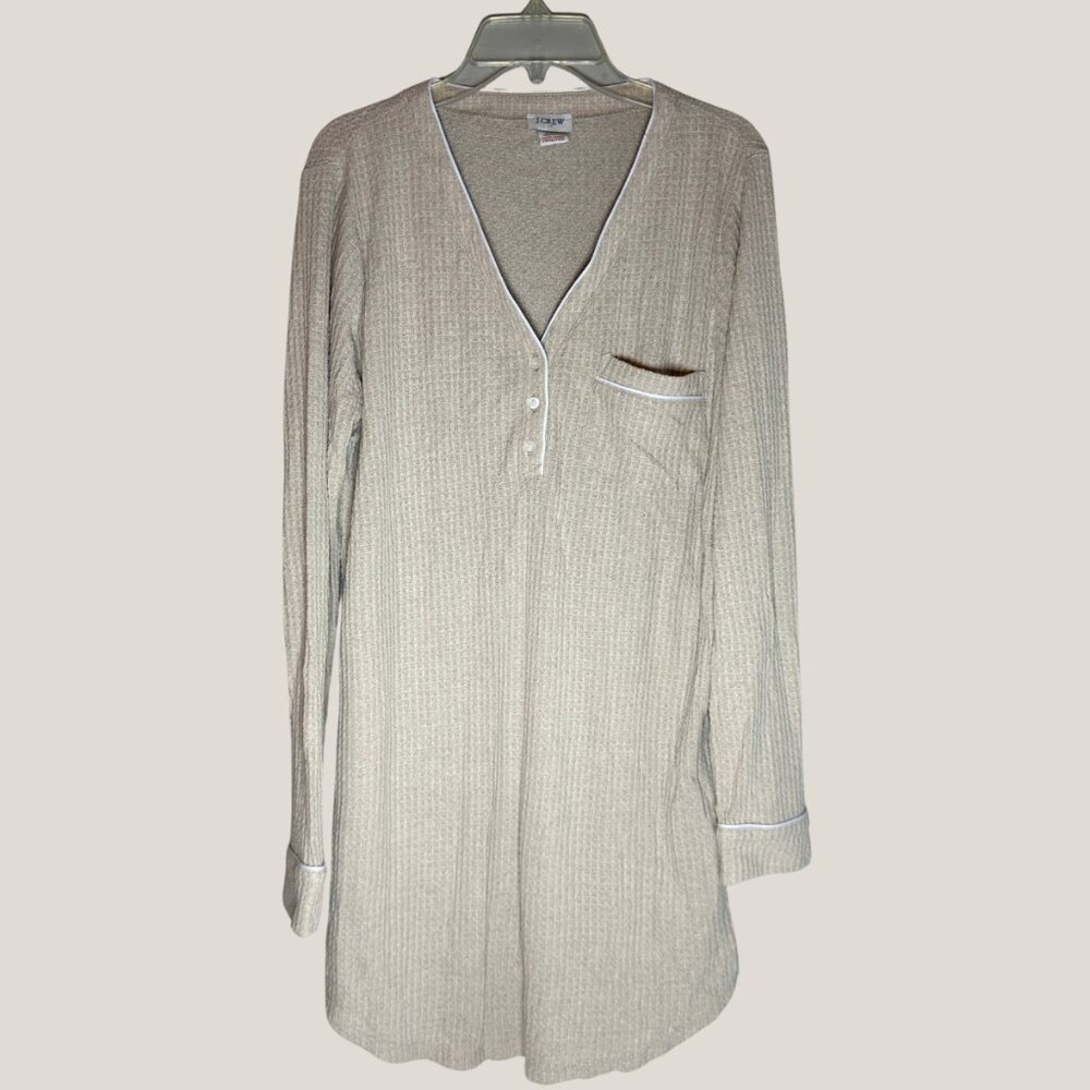 *$5 SALE* J.Crew Waffle Knit Long Sleeve Nightshirt Women’s Small